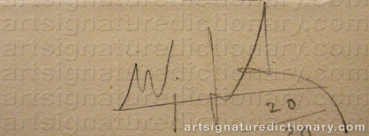 Signature by Wifredo LAM