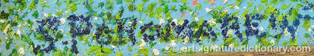Authentic signature by Serge PONOMAREW on artwork