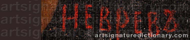 Authentic signature by Nikolai Vassilievich NEVREV on  artwork
