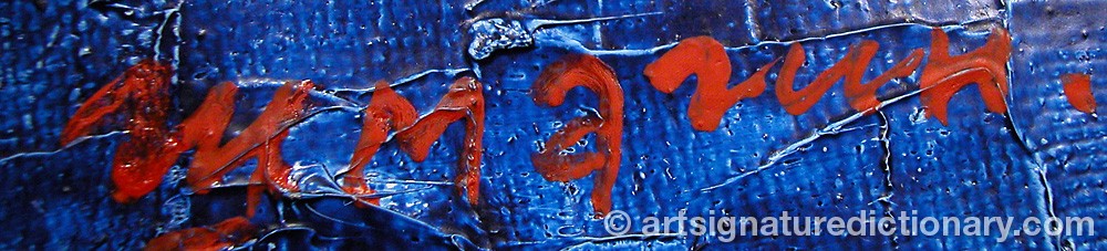 Authentic signature by Vyatcheslav SHMAGIN on  artwork