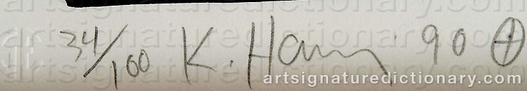 Signature by Keith HARING