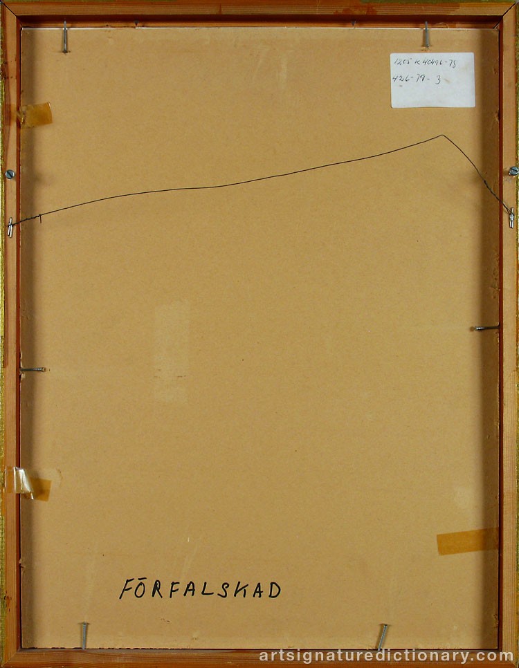 Close-up details showing Marc CHAGALL signature forgery characteristics