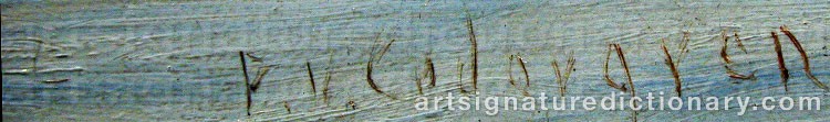 Signature by Per Wilhelm CEDERGREN