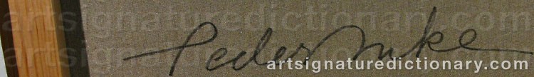Signature by Peder DUKE