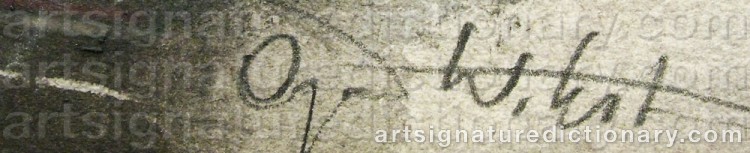 Signature by Örjan WIKSTRÖM