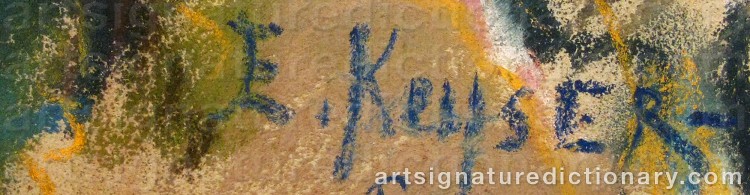 Signature by Elisabeth KEYSER
