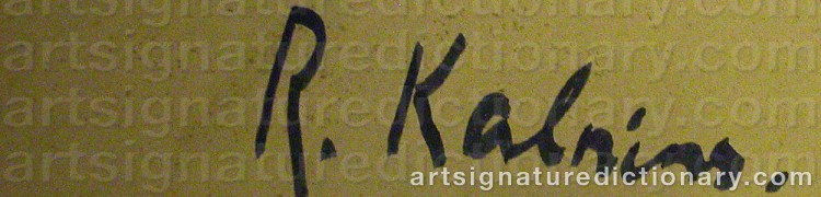 Signature by Reinhold KALNINS