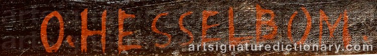 Signature by Otto HESSELBOM