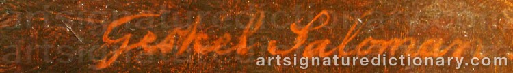 Signature by Geskel SALOMAN