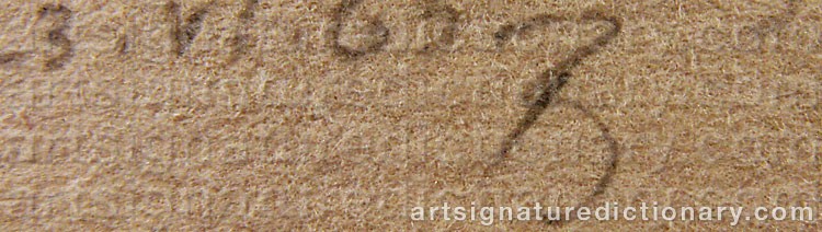 Signature by Bernard CHILDS