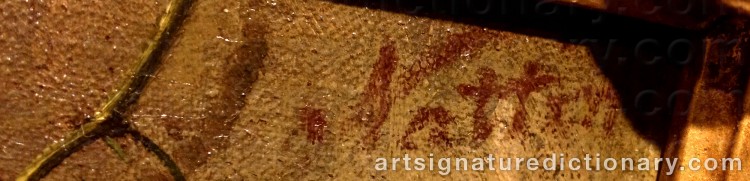 Authentic signature by Girolamo NATTINO on Painting/Watercolour artwork