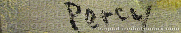 Signature by Arthur PERCY