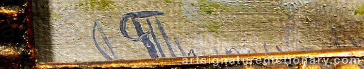 Authentic signature by A TRIPOLITOV on  artwork