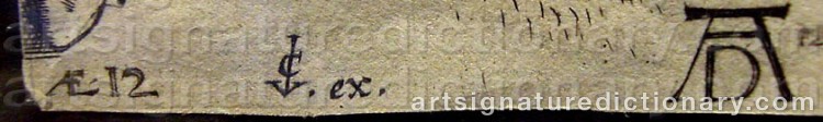 Authentic signature by Cornelis De VISSCHER on artwork