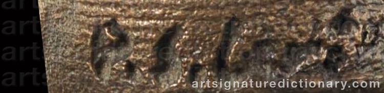 Authentic signature by Paolo SOLERI on  artwork