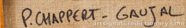 Authentic signature by Patrick CHAPPERT-GAUJAL on Painting/Watercolour artwork