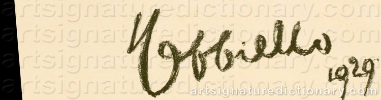 Authentic signature by Leonetto CAPPIELLO on Drawing/Graphic/Print artwork