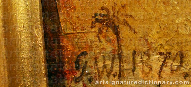 Signature by Gustaf Wilhelm PALM