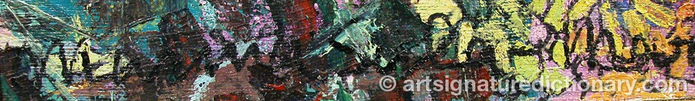 Authentic signature by Marina SALA-MARTIN on artwork