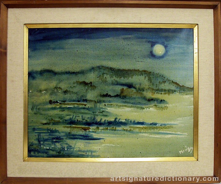 Close-up details showing Zoran Antonio MUSIC signature forgery characteristics