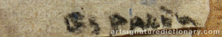 Authentic signature by Pepe ESPALIU on artwork