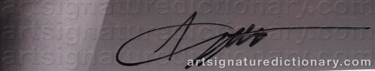 Authentic signature by Inez Van LAMSWEERDE on artwork