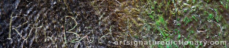 Authentic signature by Rodolphe-Théophile BOSSHARD on Painting/Watercolour artwork