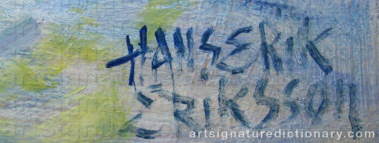 Signature by Hans Erik ERIKSSON