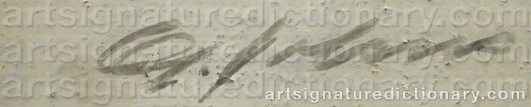 Signature by Gunnar JOHANSSON