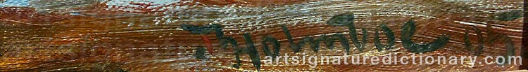 Signature by Thorolf HOLMBOE