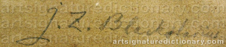 Signature by Johan Zacharias BLACKSTADIUS