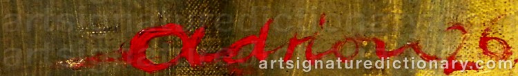 Signature by Lucien ADRION