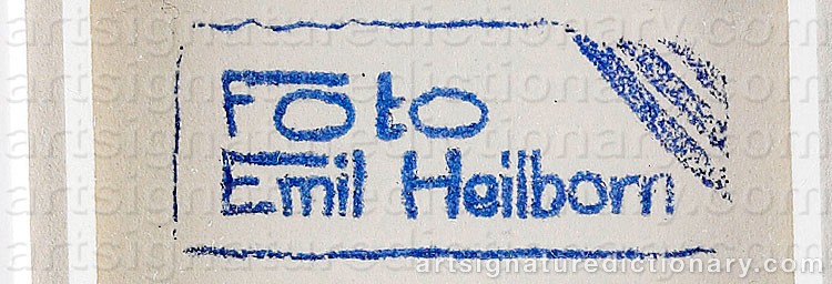 Signature by Emil HEILBORN