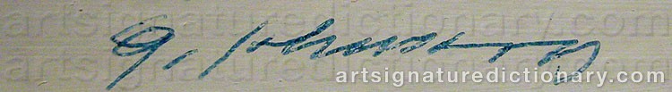 Signature by Gunnar JOHANSSON