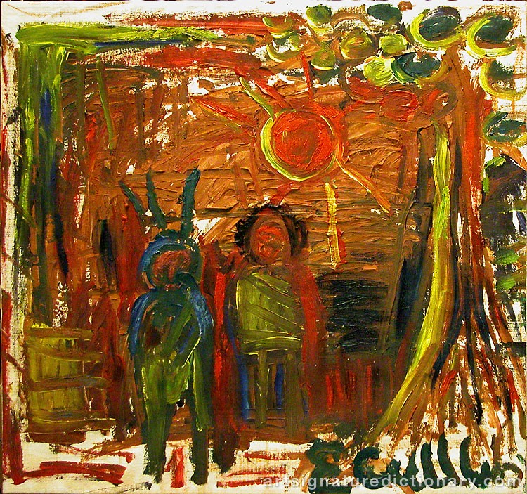 Close-up details showing Erland CULLBERG signature forgery characteristics