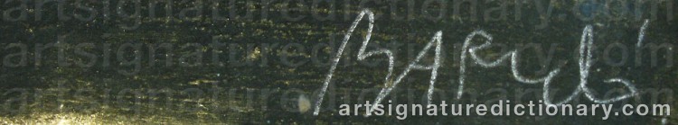 Signature by Miquel BARCELÓ