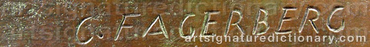 Signature by Carl FAGERBERG