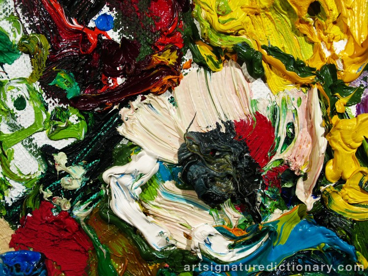 Close-up details showing Albin AMELIN signature forgery characteristics