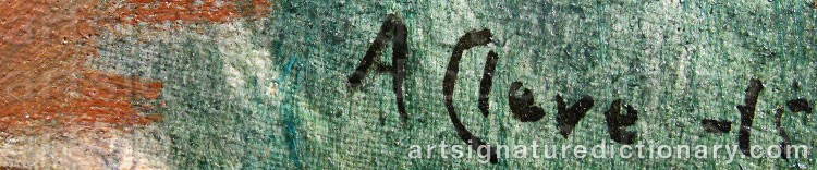 Signature by Agnes CLEVE