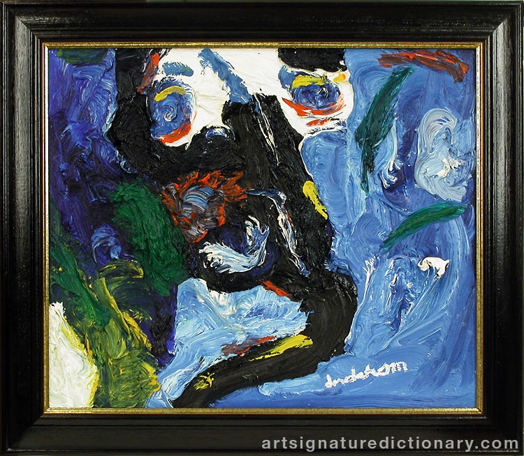 Close-up details showing Bengt LINDSTRÖM signature forgery characteristics