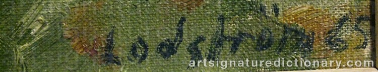 Signature by Georg LODSTRÖM