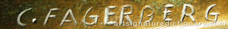 Signature by Carl FAGERBERG