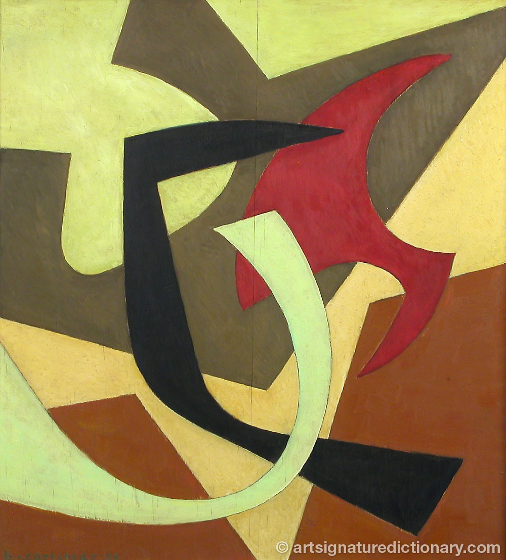 Close-up details showing Birger CARLSTEDT signature forgery characteristics