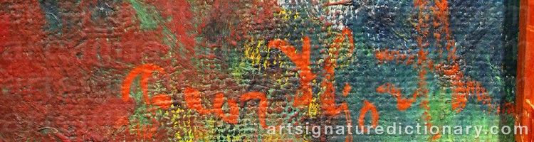 Signature by Bror HJORTH