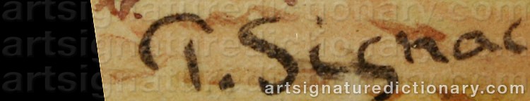 Signature by Paul SIGNAC