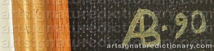 Authentic signature by Victor ANDRUSHENKO on  artwork