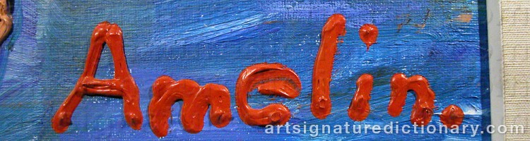 Forged signature of Albin AMELIN