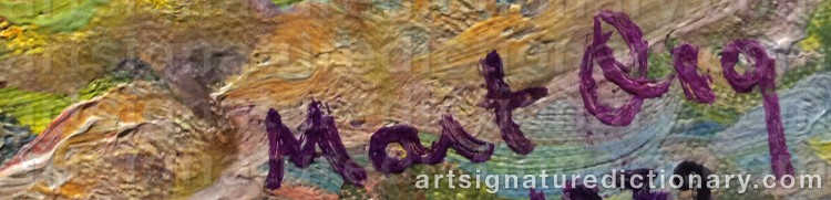 Authentic signature by Mart ORG on Painting/Watercolour artwork