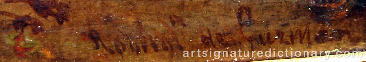 Authentic signature by Manuel Rodriguez De GUZMAN on Painting/Watercolour artwork