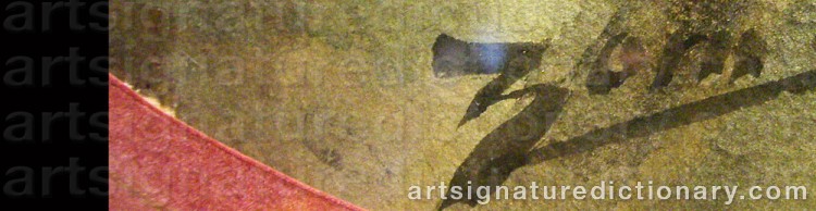 Signature by Anders ZORN